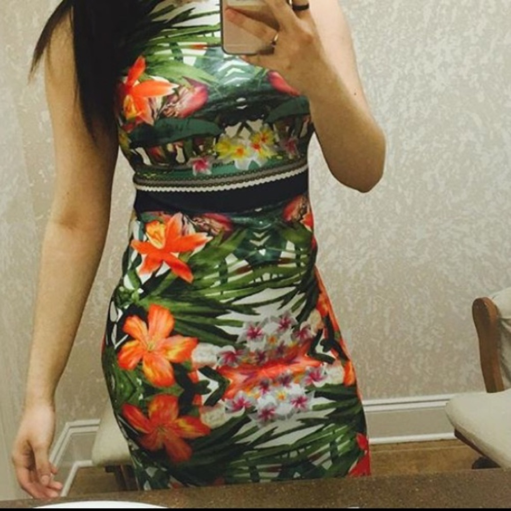 Multicolored floral dress